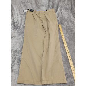DANIEL CREMIEUX 36 x 30 Dawkins Pant Flat Front Beige light‎ weight twill
